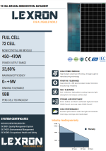 LEXRON 470W MONO PERC BIFACIAL MONOKRİSTAL GÜNEŞ PANELİ - Görsel 2