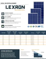 Lexron 22 Watt Polikristal Güneş Paneli - Görsel 2
